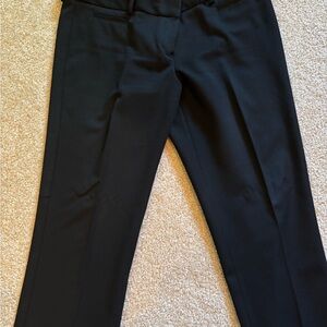 Express Black Capris Straight-Leg Flat-Front